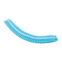 Pleated Bouffant Cap, Polypropylene, 21", Blue Consource
