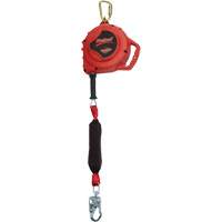 Cordage de s&eacute;curit&eacute; autor&eacute;tractable Rebel, 33', Acier galvanis&eacute;, Pivotant Consource