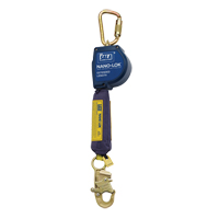 Nano-Lok Extended Length Self-Retracting Lifeline, 10', Polyester/Web, Swivel Consource