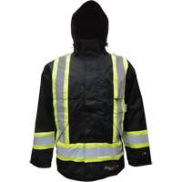Insulated Jacket, Polyester/Polyurethane, Black, Small Consource