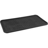 Boot Tray, Plastic, Black, 25" L x 14" W Consource