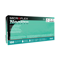 NEOPRO&reg; Gloves, X-Small, Neoprene, 5.1-mil, Powder-Free, Green, Class 2 Consource
