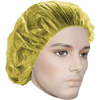 Bouffant Caps, Polypropylene, 24", Yellow Consource