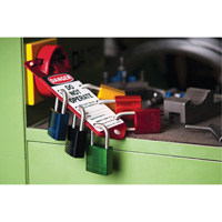 Safety Padlocks, Yellow, Keyed Alike, Aluminum, 1-1/2" Width Consource