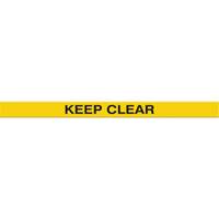 Marqueur robuste pour le sol Tough-Mark, Rectangle, 48" lo x 4" la, Jaune, Poly&eacute;thyl&egrave;ne Consource