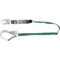 V-Series Lanyard, 6', Rebar Hook Center, Snap Hook Leg Ends, Polyester Consource