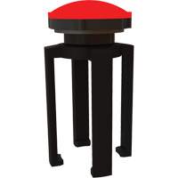 PLUS Barrier System Strobe Light Bracket & Red Strobe Light, Black Consource