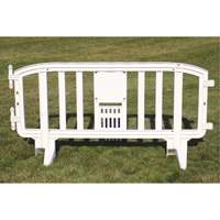 Movit Barricade, Interlocking, 78" L x 39" H, White Consource