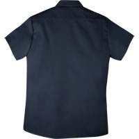 Chemise de travail &agrave; manches courtes en tissu crois&eacute;, Hommes, 4T-Grand, Bleu marine Consource
