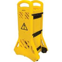 Portable Mobile Barrier, 40" H x 13' L, Yellow Consource