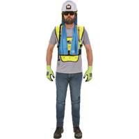 Veste refroidissante &agrave; &eacute;vaporation s&egrave;che &eacute;conomique Chill-Its 6687, Petit/Moyen, Jaune lime haute visibilit&eacute; Consource