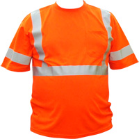 High Visibility Short-Sleeved Shirt, Cotton, 2X-Large, High Visibility Orange Consource