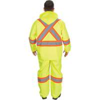 RZ1000 Rain Suit, Polyester, Small, High Visibility Lime-Yellow Consource