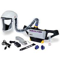 Versaflo Powered Air Purifying Respirator Painter's Kit, Headcover & Faceshield, Lithium-Ion Battery Consource