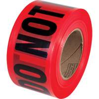 PrimeGuard "Danger Do Not Enter" Barricade Tape, English, 3" W x 1000' L, Black on Red Consource