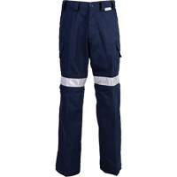 High Visibility Pants, Poly-Cotton, 32, Navy Blue Consource
