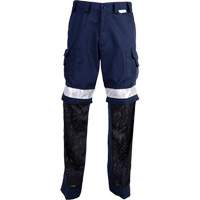 High Visibility Pants, Poly-Cotton, 32, Navy Blue Consource