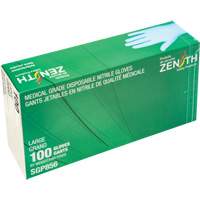 Puncture-Resistant Medical-Grade Disposable Gloves, Large, Nitrile, 3.5-mil, Powder-Free, Blue, Class 2 Consource