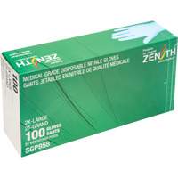 Puncture-Resistant Medical-Grade Disposable Gloves, 2X-Large, Nitrile, 3.5-mil, Powder-Free, Blue, Class 2 Consource