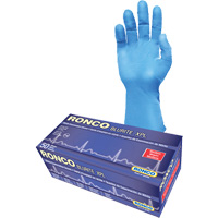 Gants d'examen BLURITE XPL, Petit, Nitrile, 8 mils, Sans poudre, Bleu, Classe 2 Consource