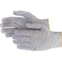 Sure Knit Cut Resistant Composite Gloves, Size 2X-Small, 13 Gauge, Stainless Steel/Dyneema&reg; Shell, ANSI/ISEA 105 Level 4/ASTM ANSI Level A5 Consource