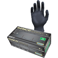 Gants d'examen jetables Sentron 6, Petit, Nitrile, 6 mils, Sans poudre, Noir, Classe 2 Consource