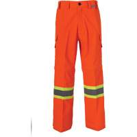 All-Season High Visibility Ventilated Mining Pants, Poly-Cotton, 28, High Visibility Orange Consource