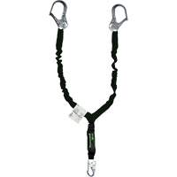 Miller&reg; Arc-Rated Shock-Absorbing Lanyard, 6', Locking Snap Hook Center, Locking Snap Hook Leg Ends, Kevlar&reg; Consource