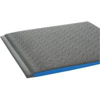 Tapis ergonomiques Wear-Bond Comfort-King, Rugueux, 2' x 3' x 9/16", Gris, Mousse de vinyle Consource