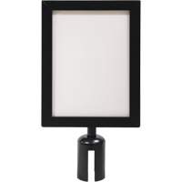 Sign Frame for Crowd Control Post, Black Consource