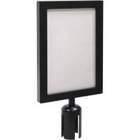 Sign Frame for Crowd Control Post, Black Consource