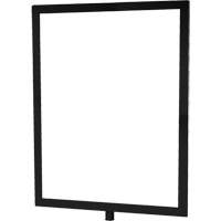 Heavy-Duty Vertical Sign Holder for Classic Posts, Black Consource