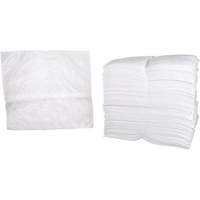 Feuilles absorbantes p&eacute;trochimiques, Huile seulement, 19" x 17", 38,7 gal. d'absorption Consource