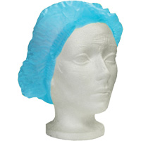 Ronco Care Pleated Bouffant Cap, Polypropylene, 24", Blue Consource