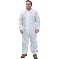 Premium Coveralls, Small, White, Microporous Consource