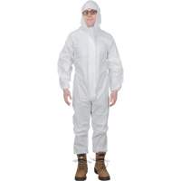 Premium Hooded Coveralls, Small, White, Microporous Consource