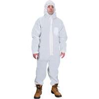 Hooded Coveralls, Medium, White, SMS Consource