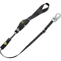 Longe utilitaire &agrave; amortisseur d'&eacute;nergie V-Series, 6', Point d'ancrage &agrave; Crochet mousqueton, Crochet mousqueton aux jambes, Nylon Consource