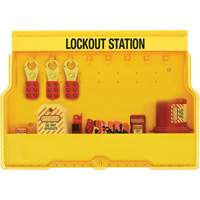 Premier Electrical Lockout Station, None Padlocks, 16 Padlock Capacity, Padlocks Not Included Consource