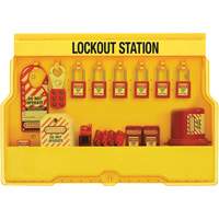 Premier Electrical Lockout Station, Thermoplastic Padlocks, 16 Padlock Capacity, Padlocks Included Consource
