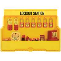 Premier Electrical Lockout Station, Thermoplastic Padlocks, 16 Padlock Capacity, Padlocks Included Consource