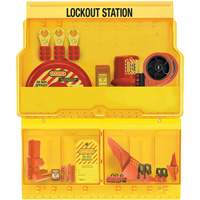 Premier Valve & Electrical Deluxe Lockout Station, None Padlocks, 32 Padlock Capacity, Padlocks Not Included Consource