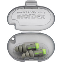 Bouchons d'oreilles r&eacute;utilisables Alphas, Sans cordon, Vrac - &eacute;tui en plastique, 27 dB NRR, Taille unique Consource