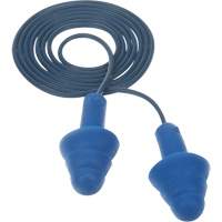 Bouchons d'oreilles pr&eacute;moul&eacute;s E-A-R Ultrafit , Avec cordon, Taille unique, Vrac - Sac en poly, NRR dB NRR 25 dB Consource