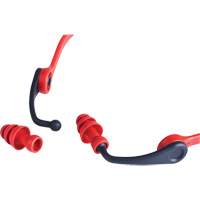 Replacement Banded Flanged Ear Plugs, 25 dB NRR, One-Size Consource