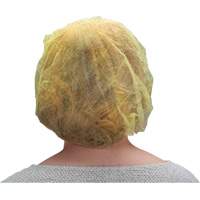 Bouffant Caps, Polypropylene, 21", Yellow Consource