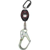 Cordage de s&eacute;curit&eacute; autor&eacute;tractable avec mousqueton moyen Dynamic, 7', Polyester, Pivotant Consource