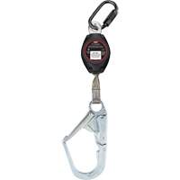 Cordage de s&eacute;curit&eacute; autor&eacute;tractable avec grand mousqueton Dynamic, 7', Polyester, Pivotant Consource
