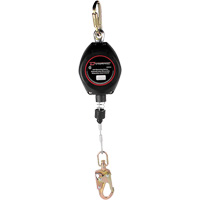 Cordage de s&eacute;curit&eacute; autor&eacute;tractable Dynamic, 20', Acier galvanis&eacute;, Pivotant Consource