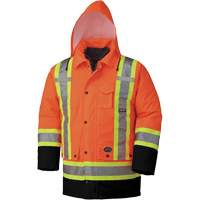 5020BB Waterproof 7-in-1 Safety Parka, High Visibility Orange, 2X-Large Consource